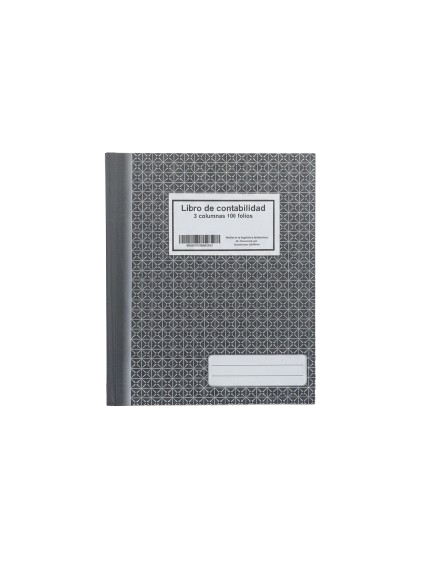 LIBRO DE CONTABILIDAD 3 COLUMNAS 100 FOLIOS