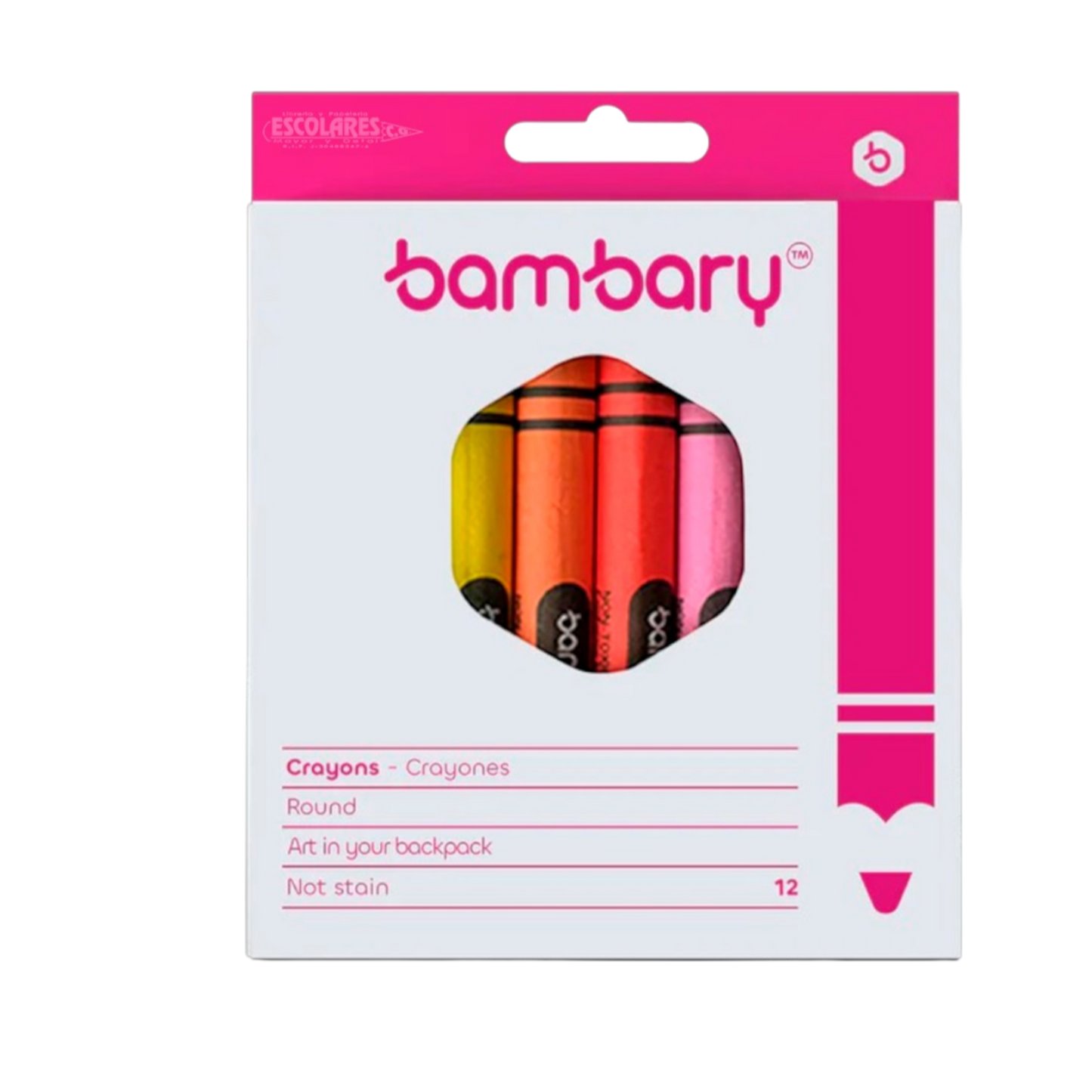 CRAYONES DE 12 Y 24 UND
