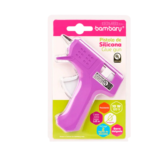 PISTOLA DE SILICÓN GRANDE Y PEQUEÑÁ BAMBARY