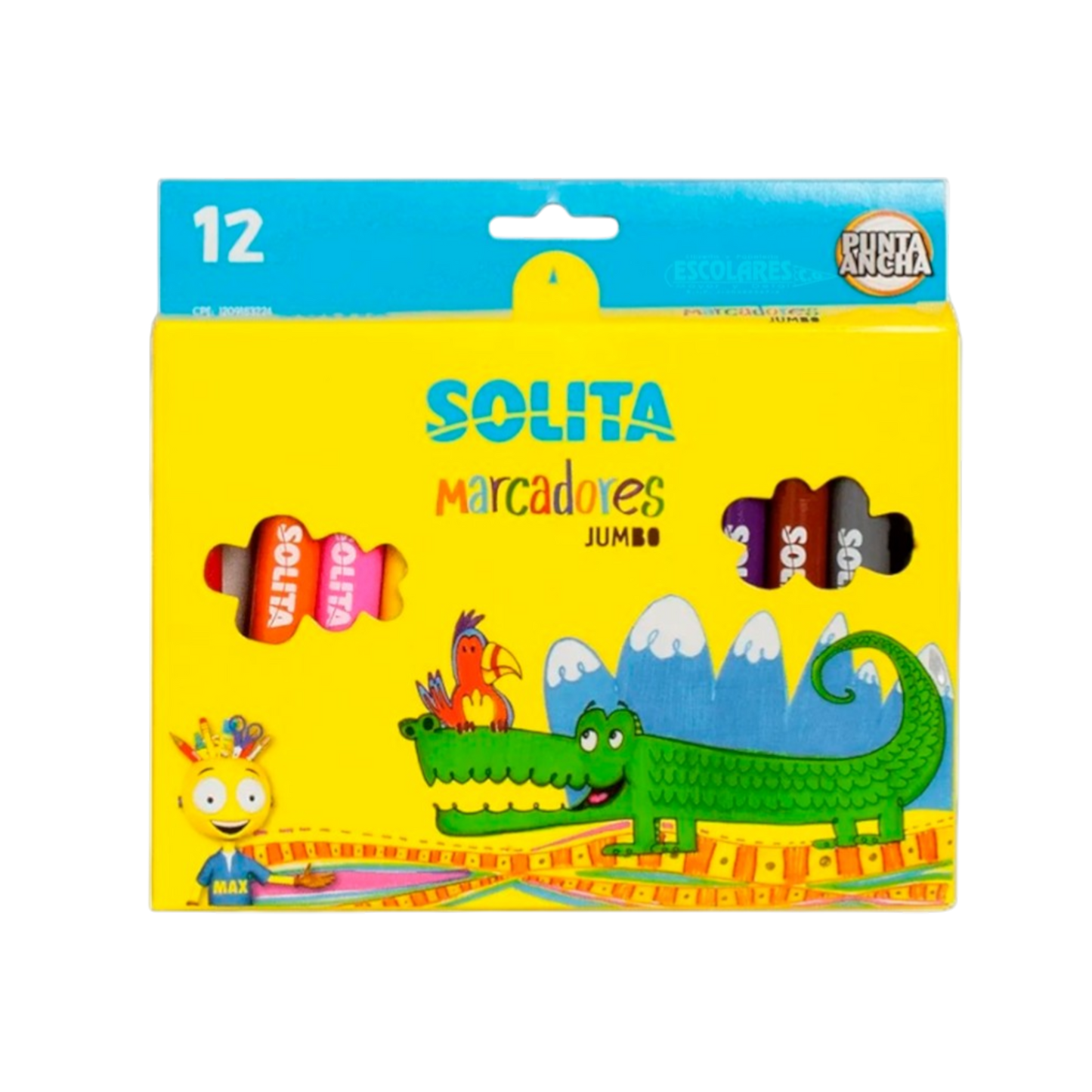 ESTUCHE DE MARCADORES JUMBO DE 6 Y 12 UND