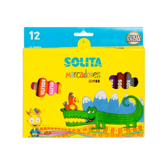 ESTUCHE DE MARCADORES JUMBO DE 6 Y 12 UND