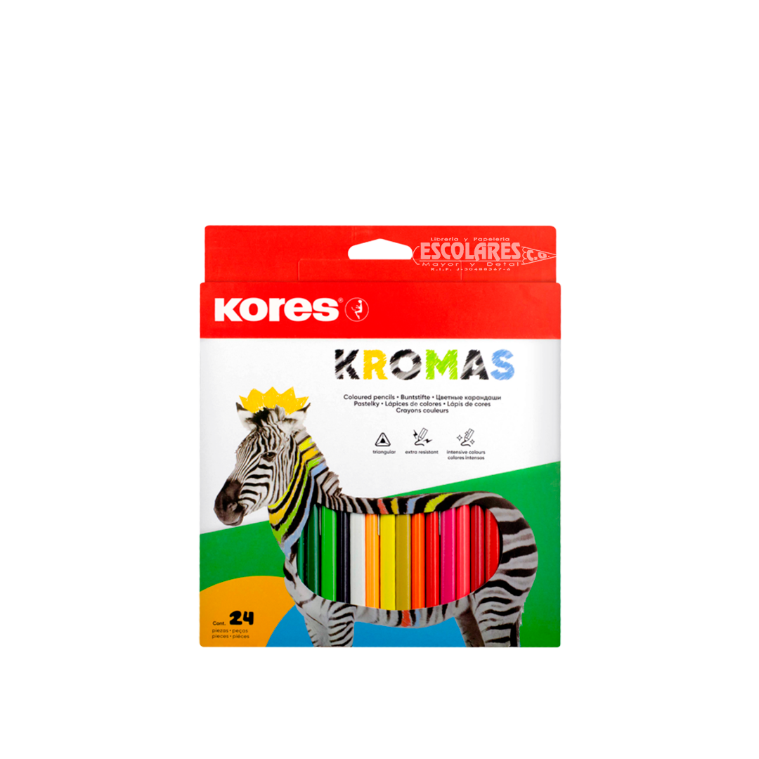 COLORES DE MADERA KORES KROMAS DE 24 UND