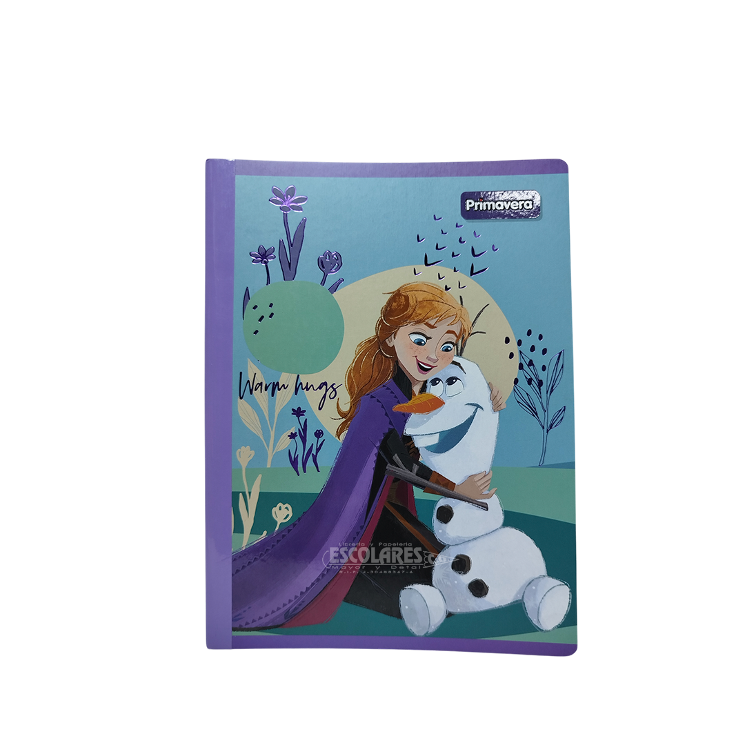 LIBRETA CUADRICULADA EMPASTADA DE PRINCESAS PRIMAVERA