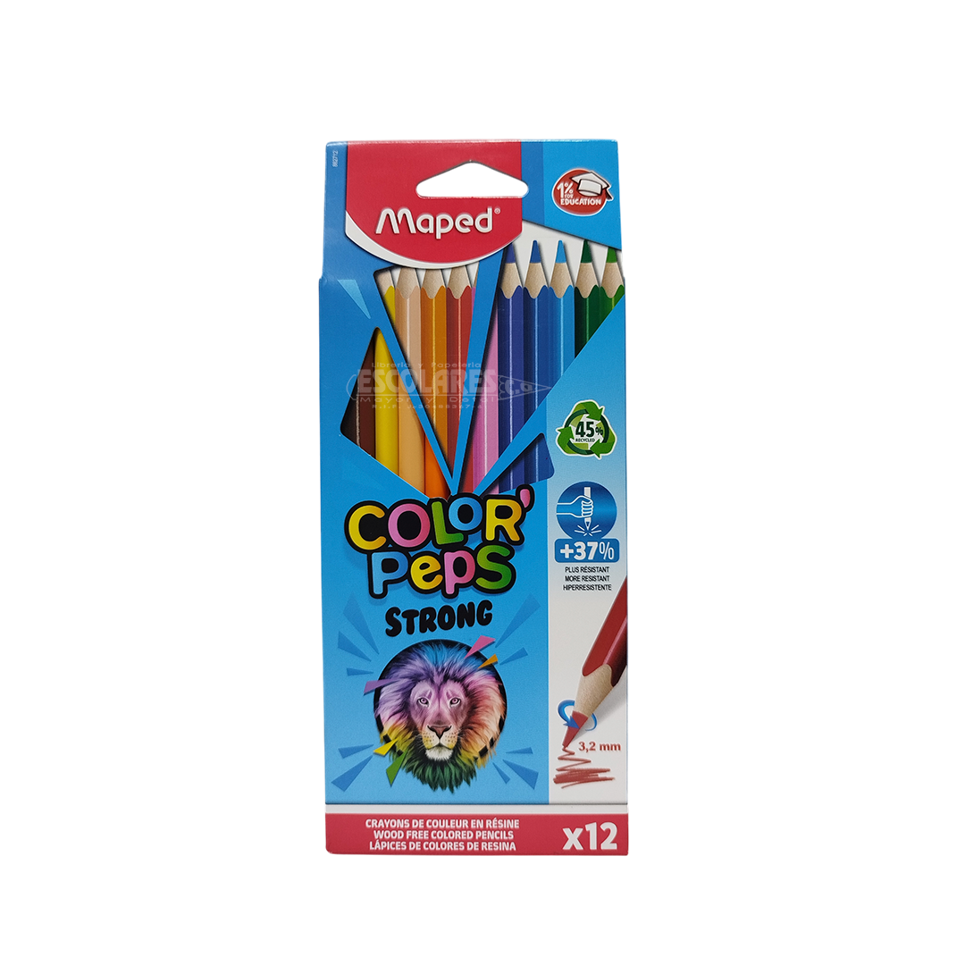 COLORES DE MADERA MAPED 12 UND