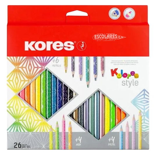 CAJA DE COLORES STYLE DE 15 Y 26 UND KORE