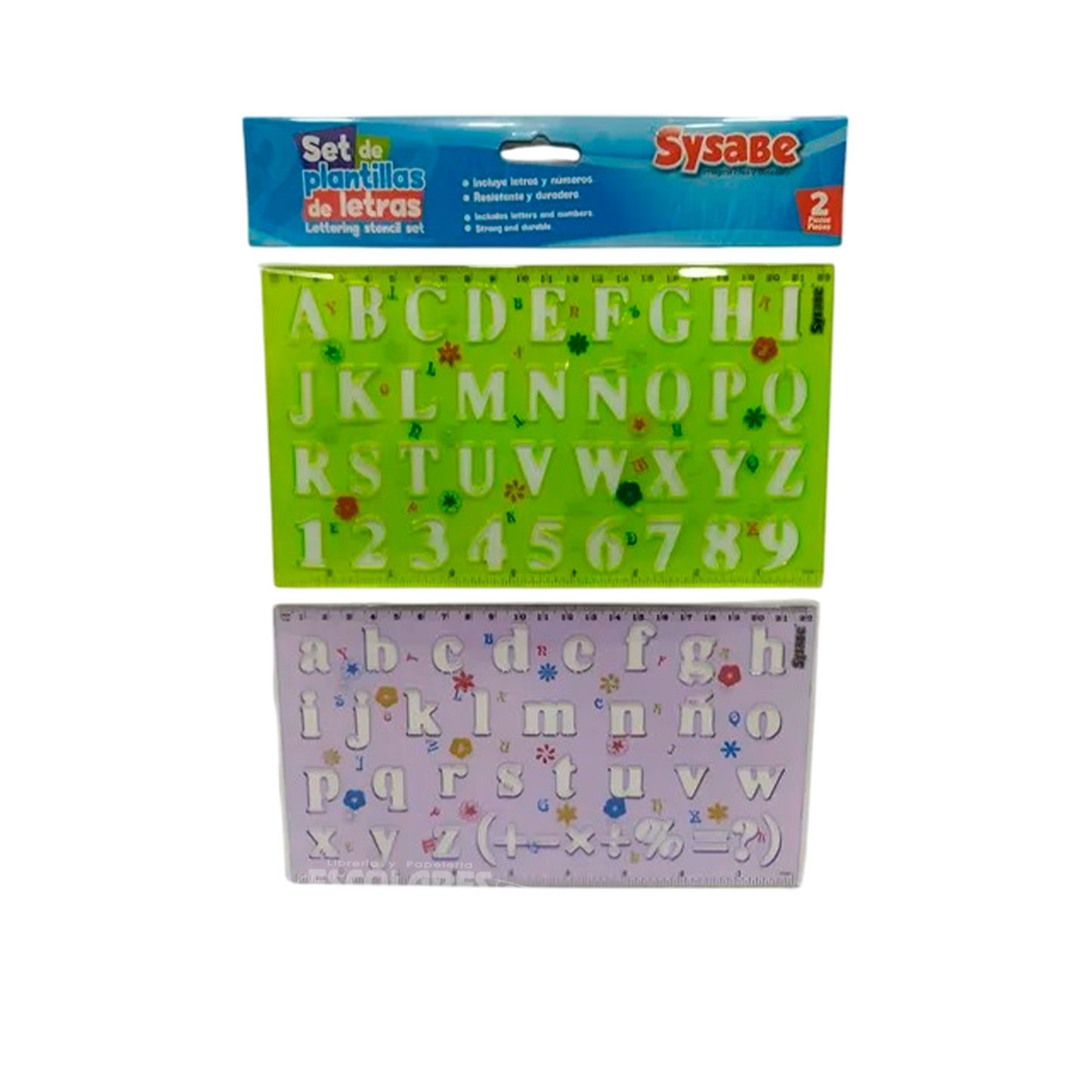 PLANTILLA DE LETRAS Y NÚMEROS 2UND