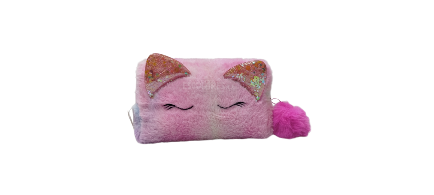 CARTUCHERA PELUCHE DE GATO