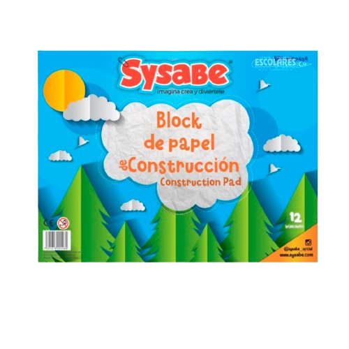 PAPEL DE CONSTRUCCIÓN Y BLOCK SURTIDO