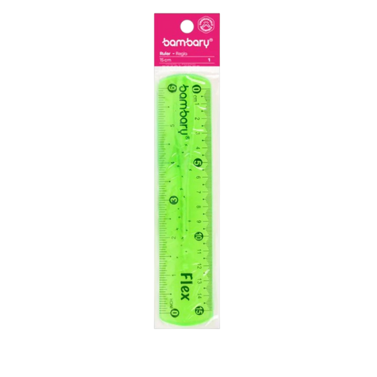 REGLA DE 15 CM FLEXIBLE