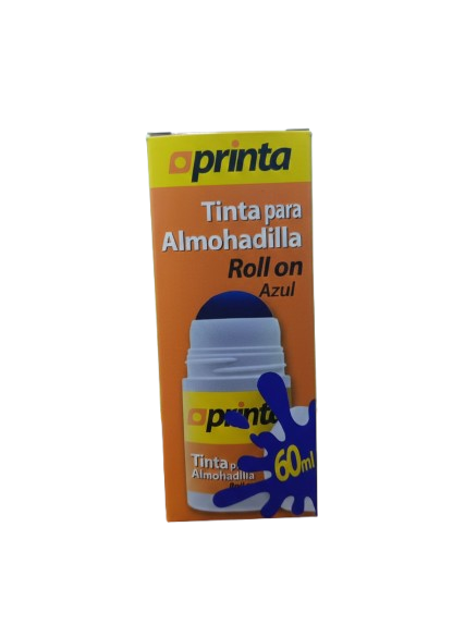 TINTA PARA ALMOHADILLA ROLL ON PRINTA COLOR AZUL