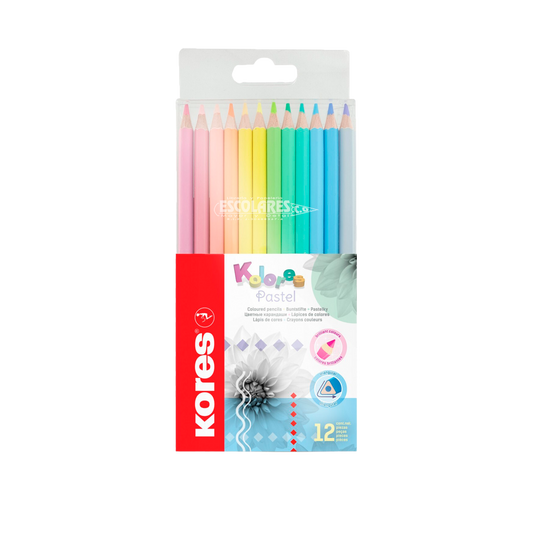 COLORES PASTEL DE 12 y 24 UND
