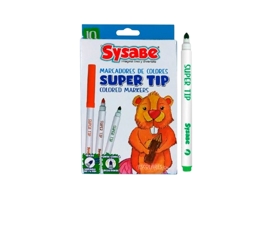 MARCADORES DE COLORES SUPER TIP