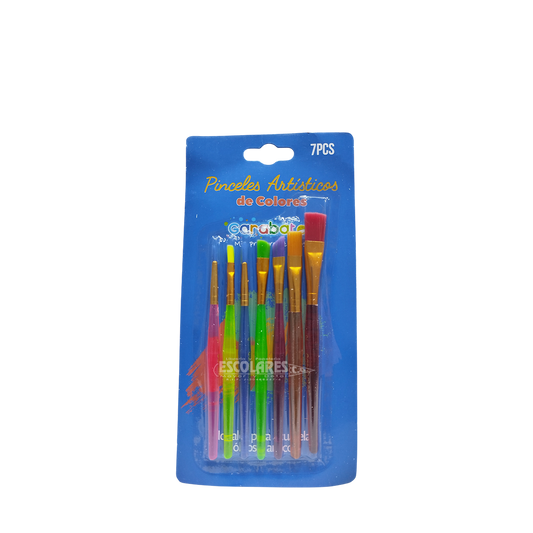 PAQUETE DE PINCELES 7 UND