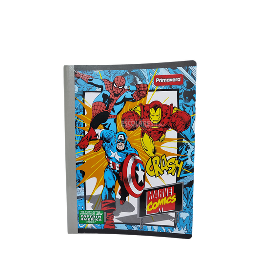 LIBRETA CUADRICULADA EMPASTADA DE MARVEL PRIMAVERA