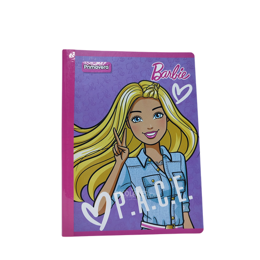LIBRETA DOBLE LINEA EMPASTADA DE BARBIE PRIMAVERA