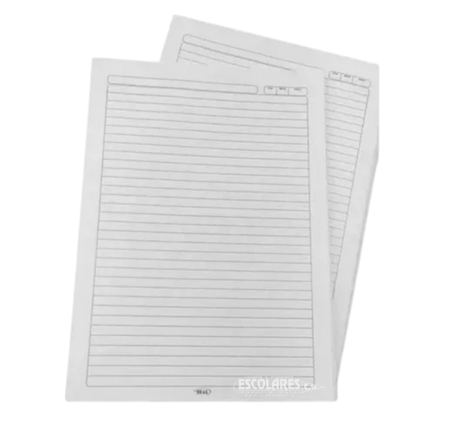 PAQUETES DE HOJAS DE EXAMEN