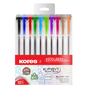 CAJA DE BOLÍGRAFOS KORES DE COLORES K1-M 10 UND