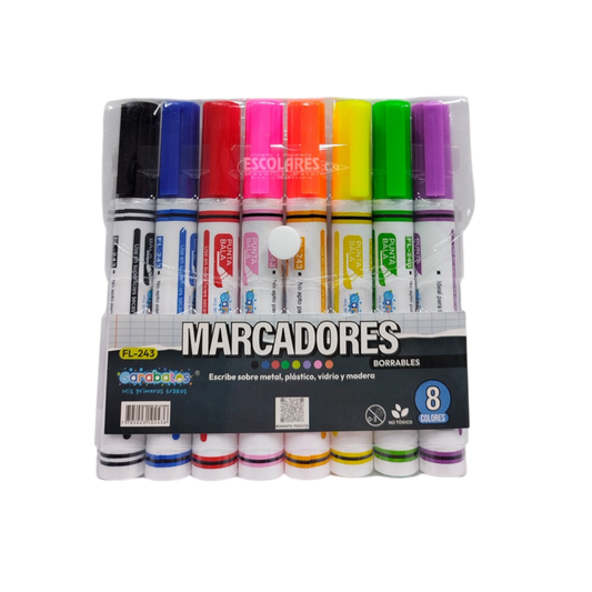MARCADORES BORRABLE DE 8 UND