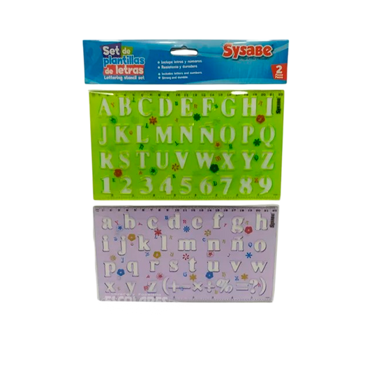PLANTILLA DE LETRAS Y NÚMEROS 2UND