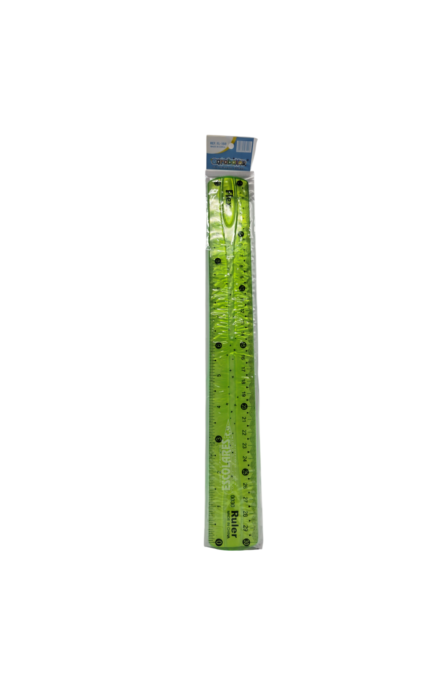 REGLA FLEXIBLE 30 CM GARABATOS