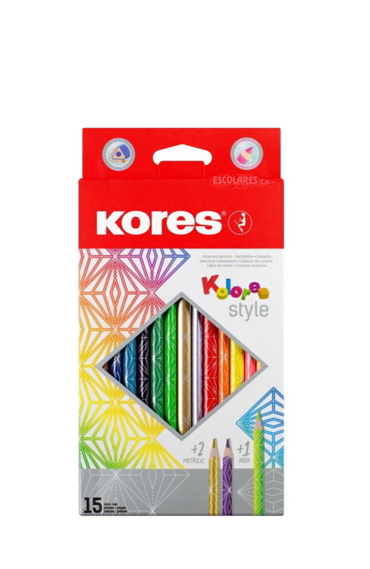 CAJA DE COLORES STYLE DE 15 Y 26 UND KORE