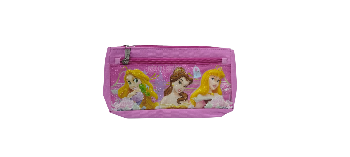 CARTUCHERA DE PRINCESA 2 CIERRES